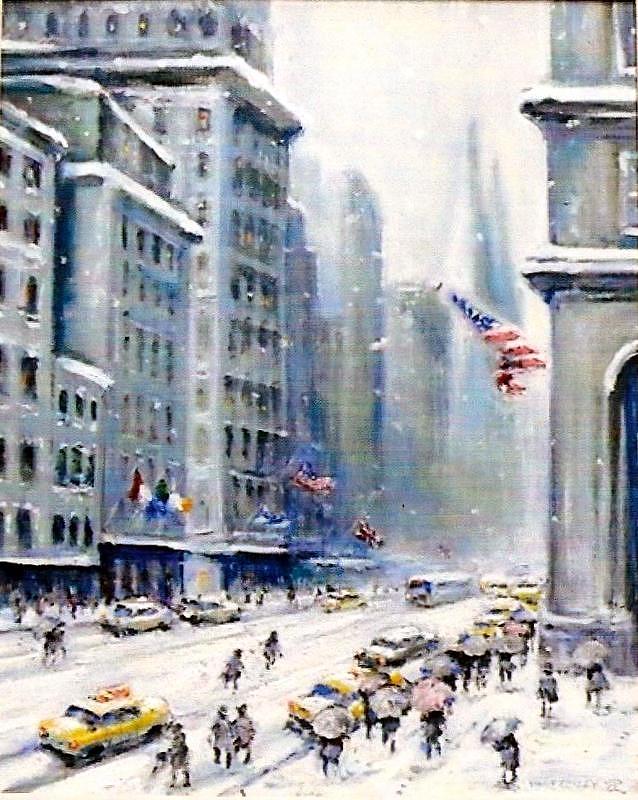 5th Ave Nyc Painting by Philip Corley