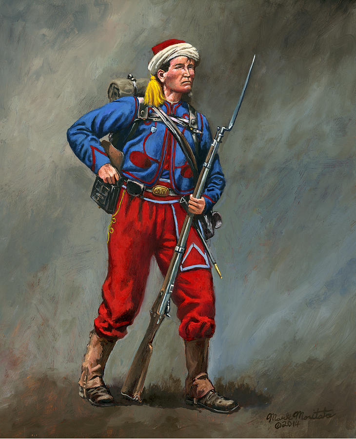 5th New York Veteran Volunteers - Duryee&#39;s Zouaves 1864 Painting by Mark  Maritato