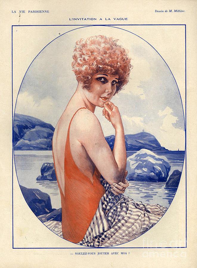 Holiday Drawing - 1920s France La Vie Parisienne #6 by The Advertising Archives