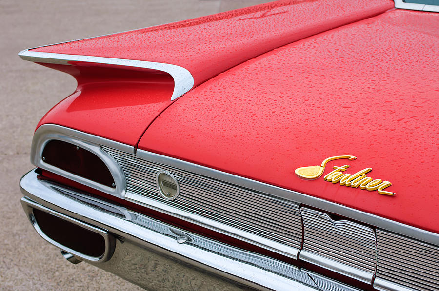 1960 Ford Galaxie Starliner Taillight Emblem #6 Photograph by Jill Reger