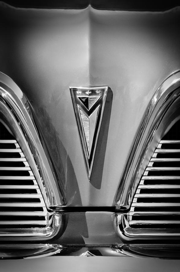 Car Photograph - 1961 Pontiac Catalina Grille Emblem #8 by Jill Reger