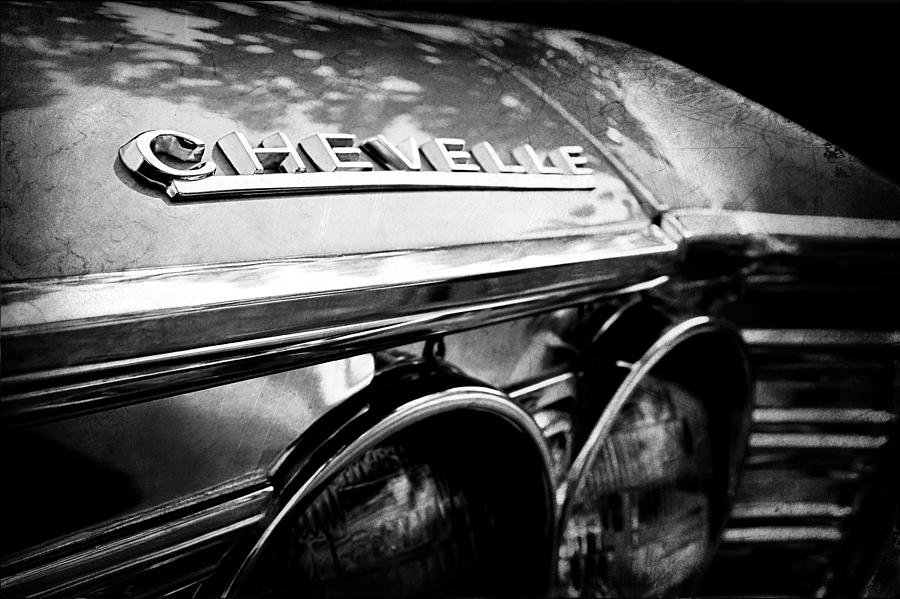 1967 Chevrolet Chevelle Malibu Head Light Emblem #6 Photograph by Jill Reger