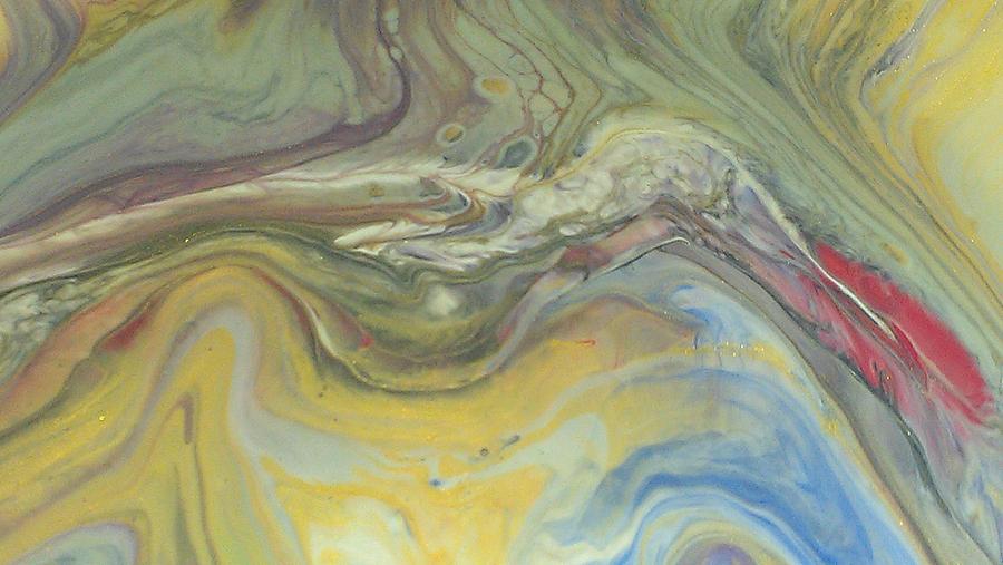 Abstract Painting - Acrylic Pour #8 by Sonya Wilson