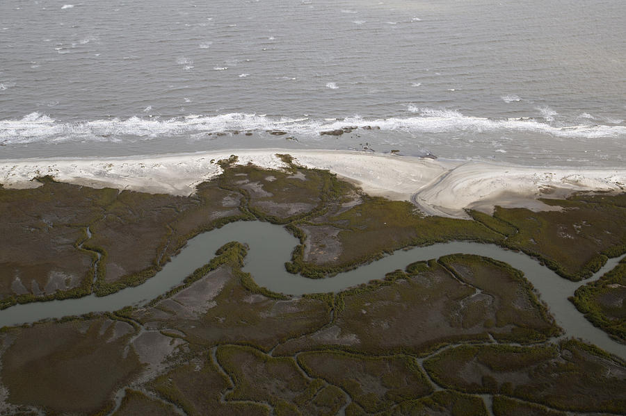 Aerial Near Jekyll Island Photograph by Betsy Knapp - Fine Art America