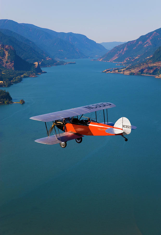 antique-plane-flies-over-the-columbia-photograph-by-richard-hallman-fine-art-america