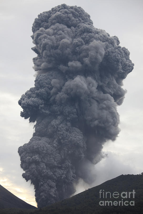 Ash Cloud Rising From Tompaluan Crater #6 Photograph by Richard Roscoe