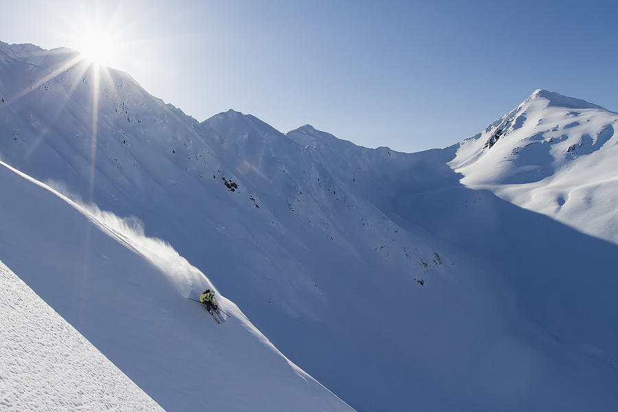 Backcountry Skiing In The Chugach #6 Photograph by Scott Dickerson