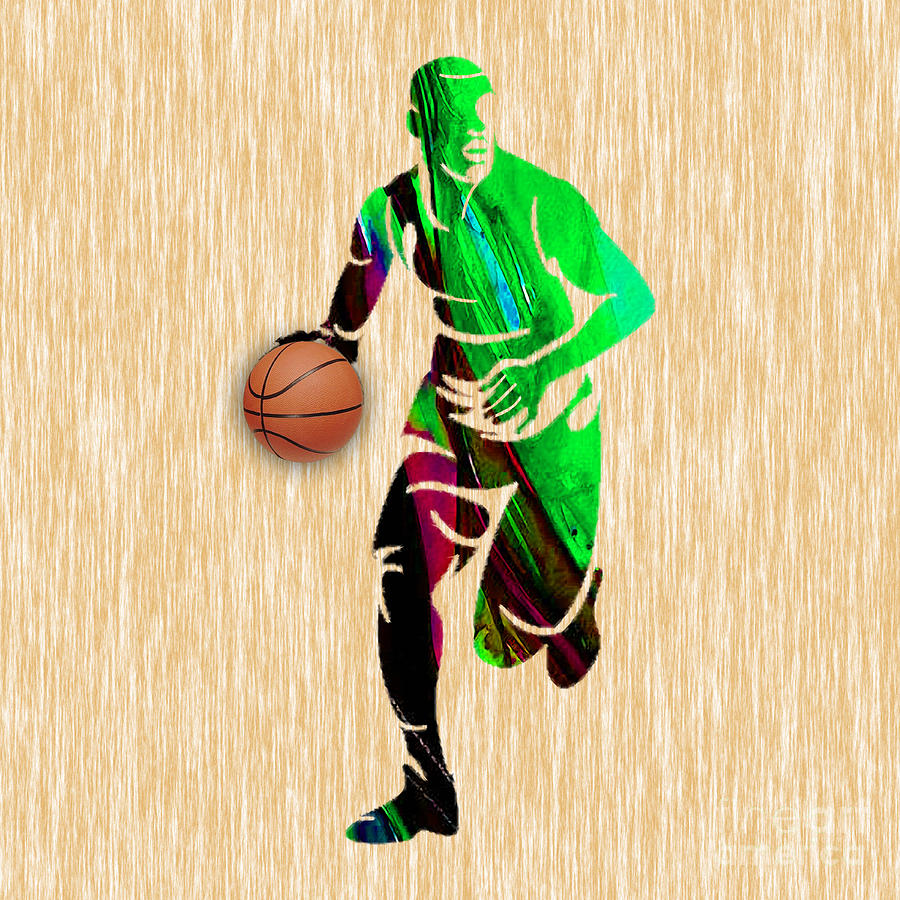 Basketball #6 Mixed Media by Marvin Blaine