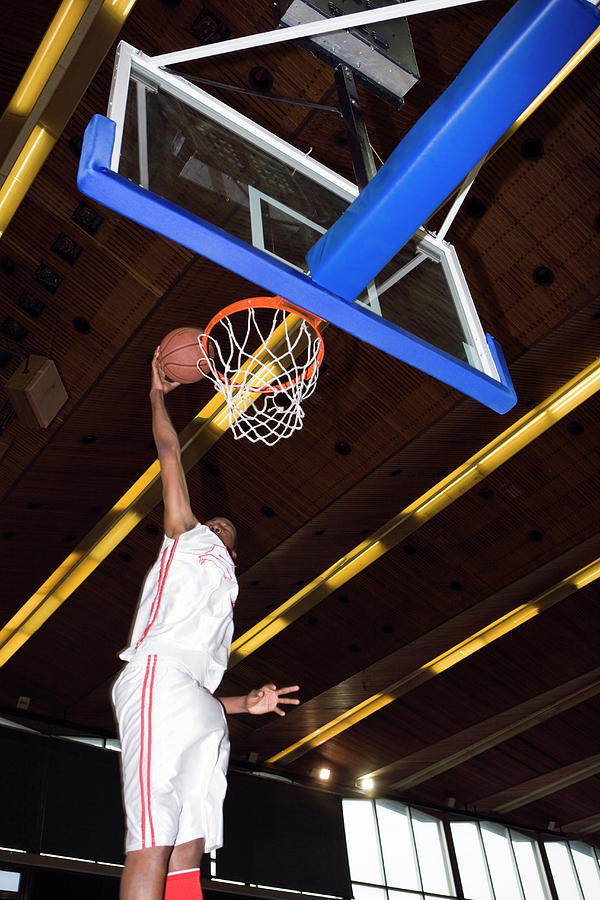 Basketball Photograph - Basketball Player Scoring #6 by Gustoimages/science Photo Library