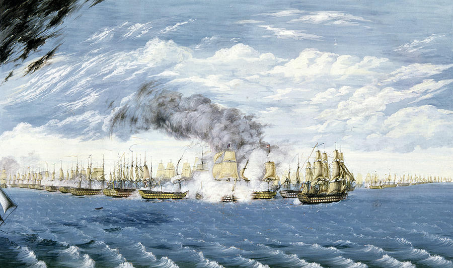 Battle Of Trafalgar, 1805 Painting by Granger - Fine Art America