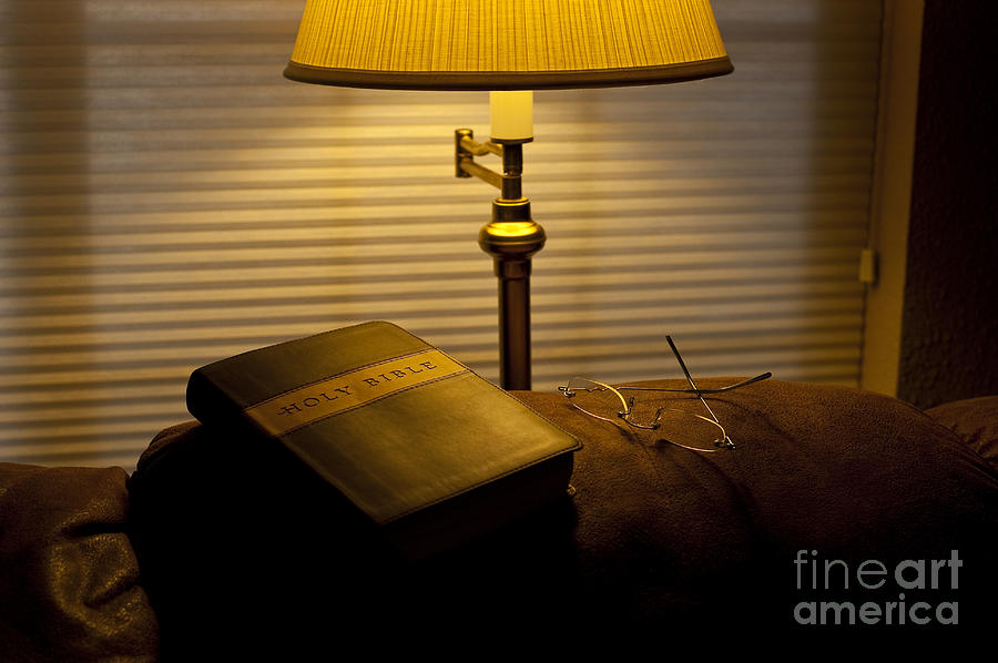 Bible Lamp Light #6 Photograph by Jim Corwin