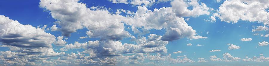 Blue Sky With Cumulus Clouds, Artwork #6 Digital Art by Leonello Calvetti