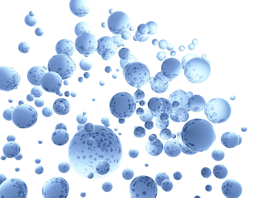 Blue Spheres #6 Photograph by Jesper Klausen / Science Photo Library