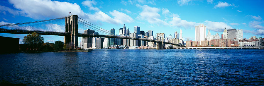 Brooklyn Bridge Photograph - Bridge Across A River, Brooklyn Bridge #6 by Panoramic Images