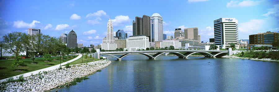 Bridge Across The Scioto River #6 Photograph by Panoramic Images