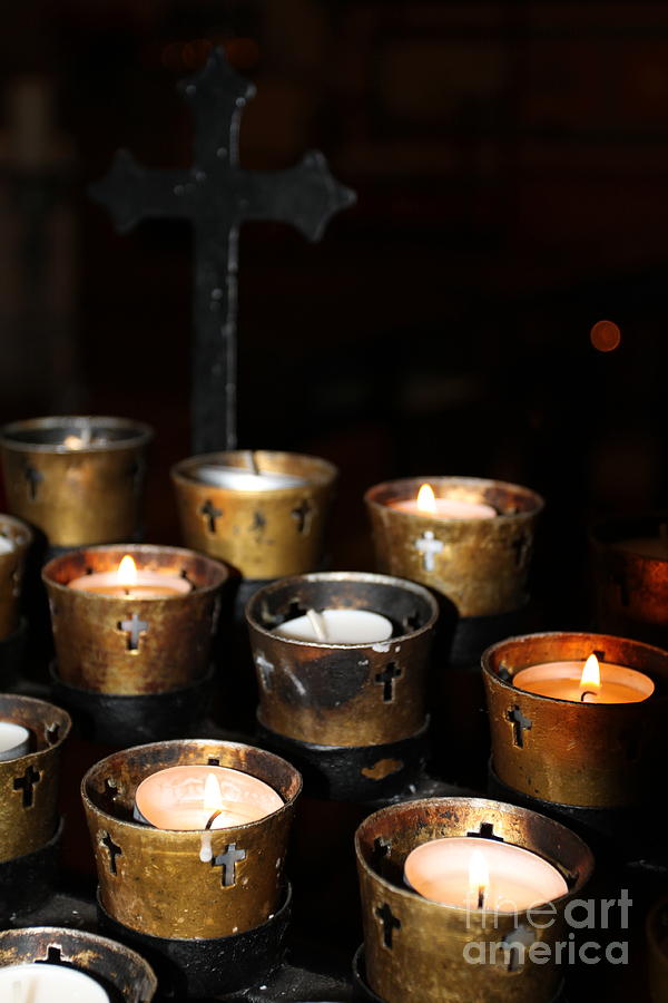 Church Candles #6 Photograph by Henrik Lehnerer