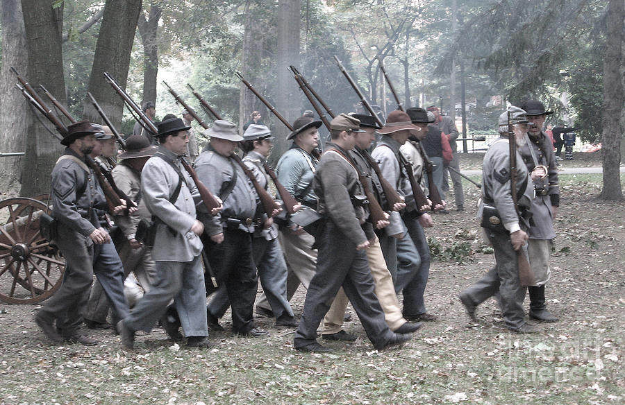 Civil War Reenactment #6 Photograph by Jack Schultz