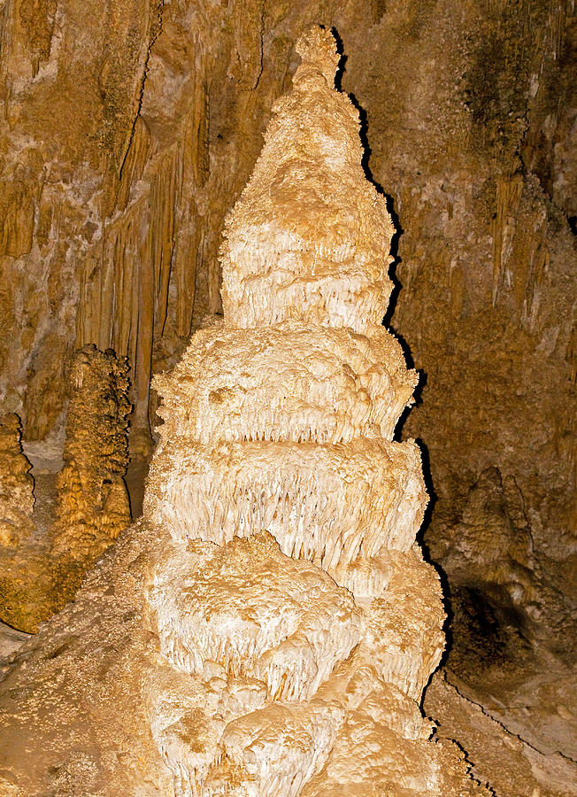 Column Formation In Carlsbad Caverns #6 Photograph by Millard H. Sharp