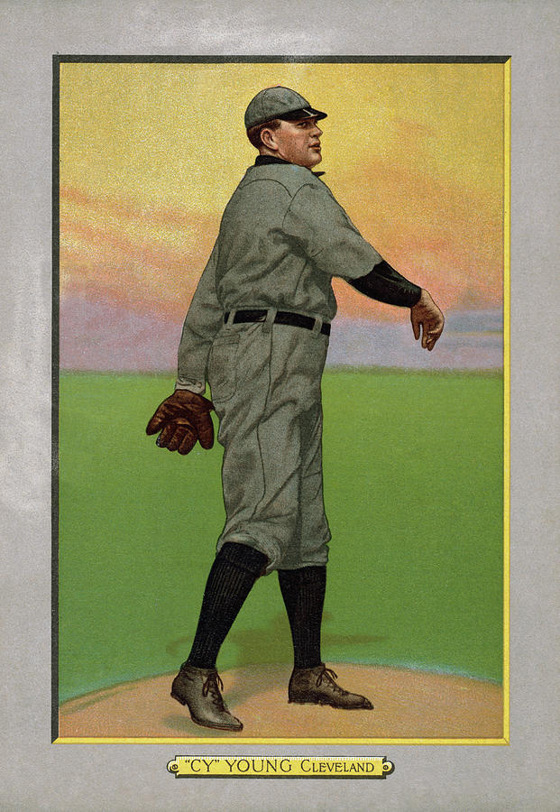 Cy Young Drawing by Granger