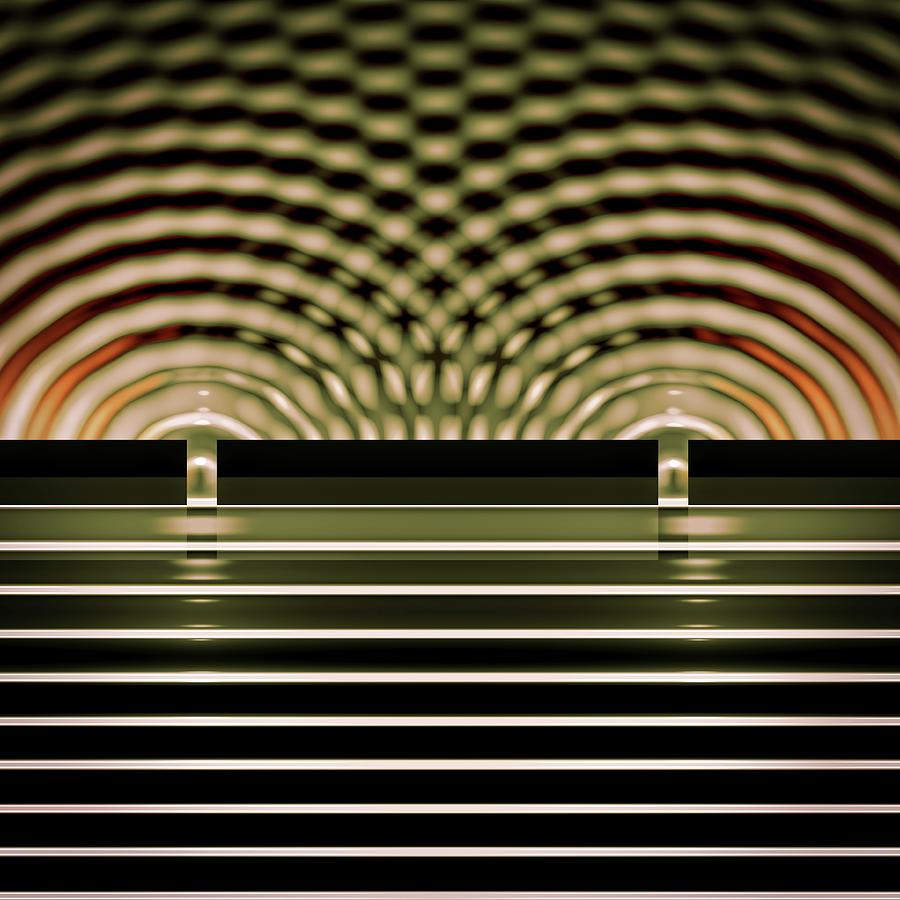 Pattern Photograph - Double-slit Experiment #6 by Russell Kightley