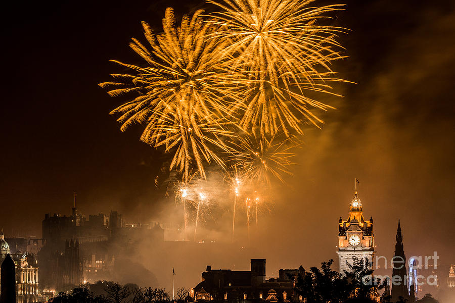 Edinburgh Festival Fireworks Photograph by Keith Thorburn LRPS EFIAP