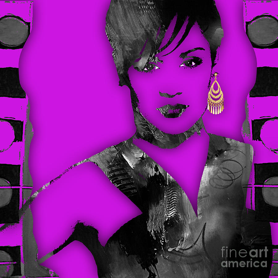 Actor Mixed Media - Empires Grace Gealey Anika Gibbons #6 by Marvin Blaine