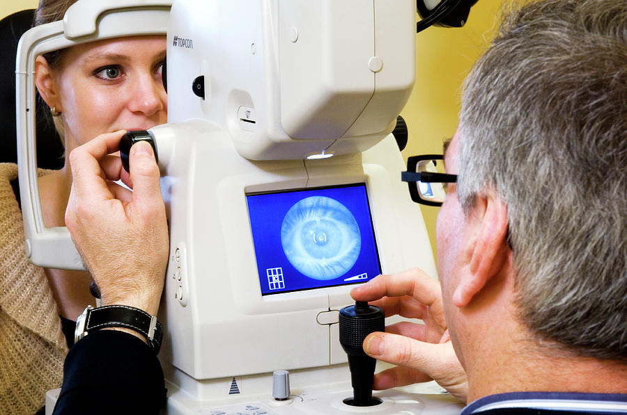 Machine Photograph - Eye Examination #6 by Mark Thomas/science Photo Library