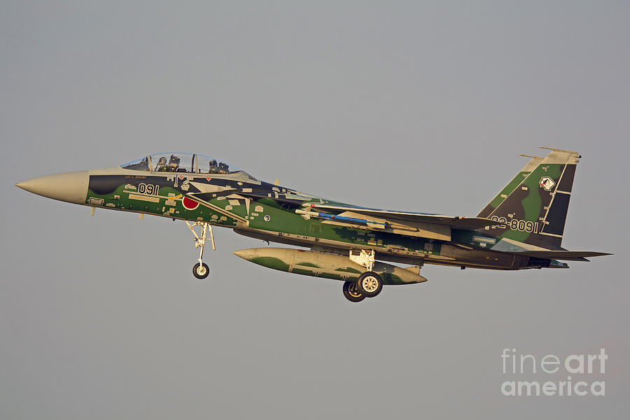 Transportation Photograph - F-15dj Eagle Of The Japan Air Self #6 by Phil Wallick