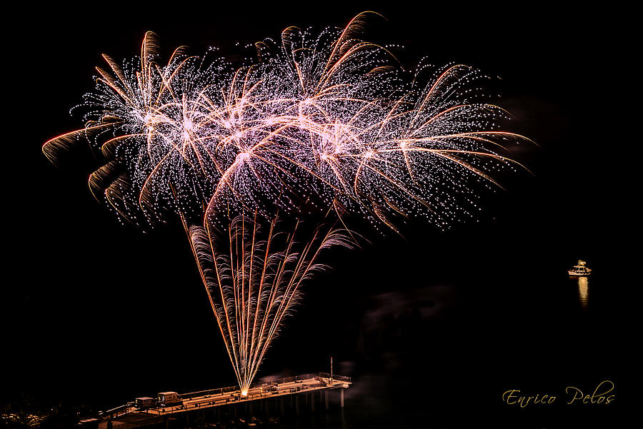 Fireworks - Fuochi Artificiali - Pietra Ligure Photograph by Enrico Pelos