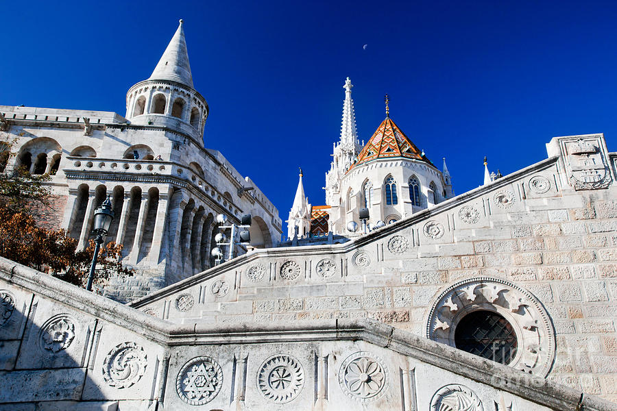 Architecture Photograph - Fishermans Bastion in Budapest #6 by Michal Bednarek