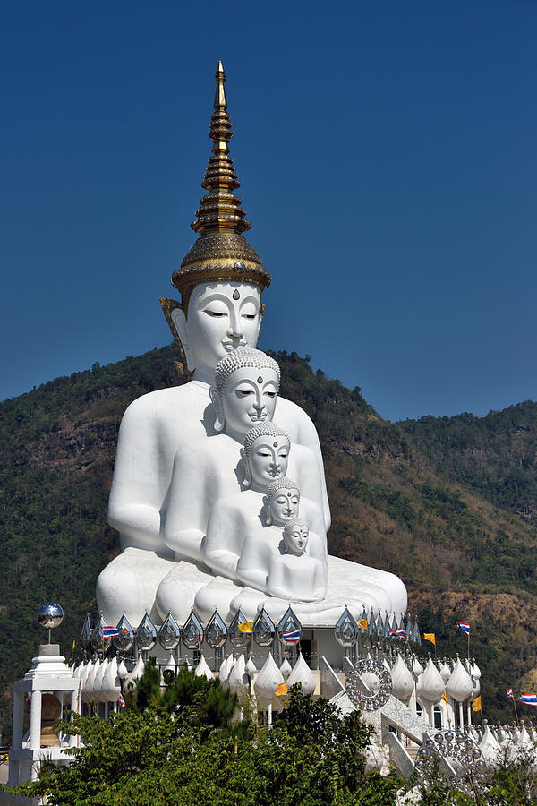 Five Buddhas Statue #6 Photograph by Robert Kennett