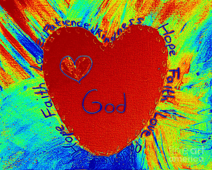 God is love #6 Painting by Amanda Dinan