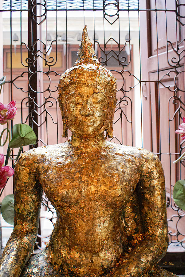 Golden Buddha  #6 Digital Art by Carol Ailles