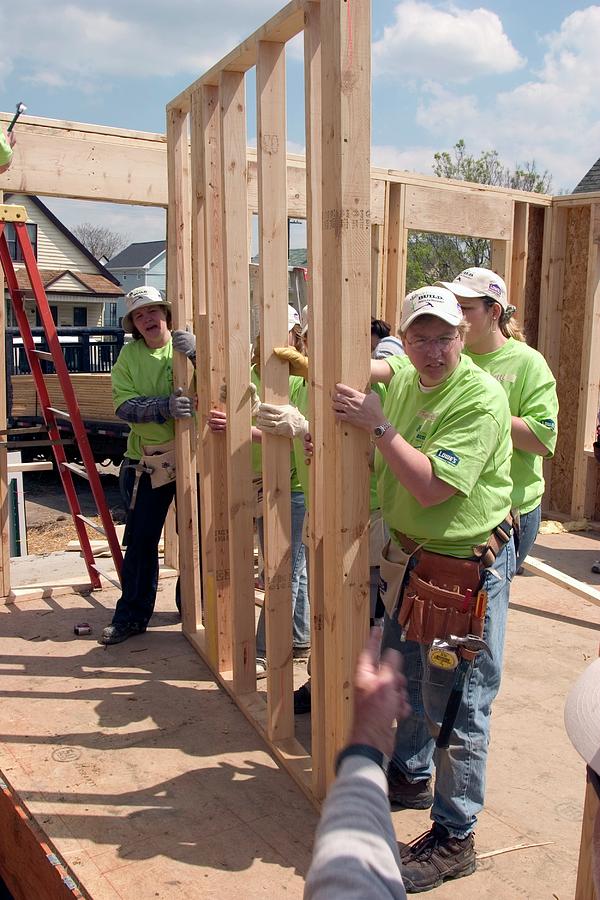 Device Photograph - Habitat For Humanity House Building #6 by Jim West