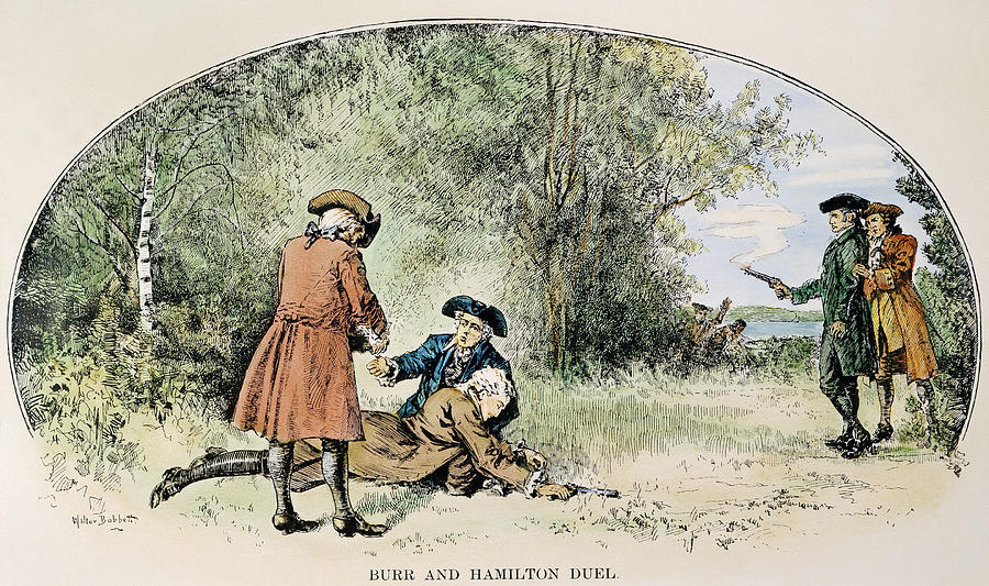 Hamilton-burr Duel, 1804 #6 Drawing by Granger