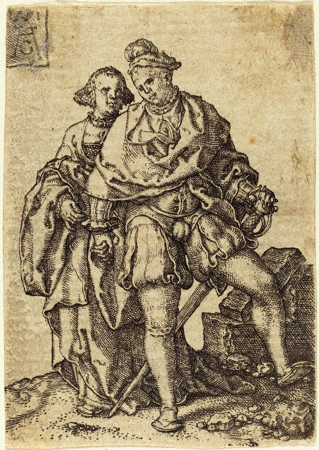 Heinrich Aldegrever German, 1502 - 1555-1561 Drawing by Quint Lox