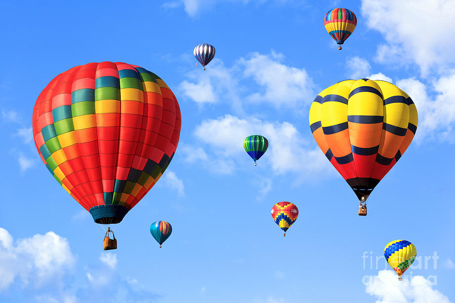 Up Movie Photograph - Hot air balloons #6 by Mariusz Blach