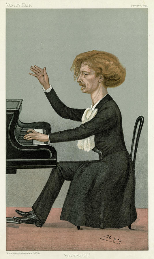 Music Drawing - Ignacy Jan Paderewski   Polish Pianist #6 by Mary Evans Picture Library