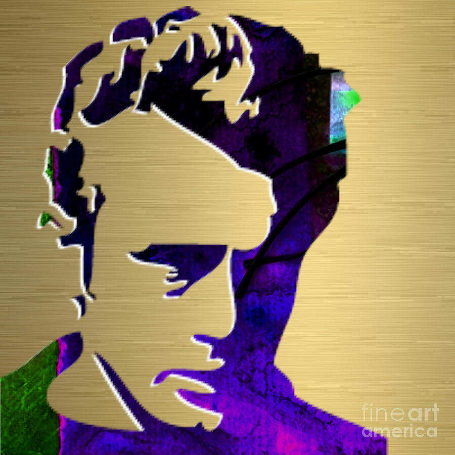 James Dean Gold Series #6 Mixed Media by Marvin Blaine