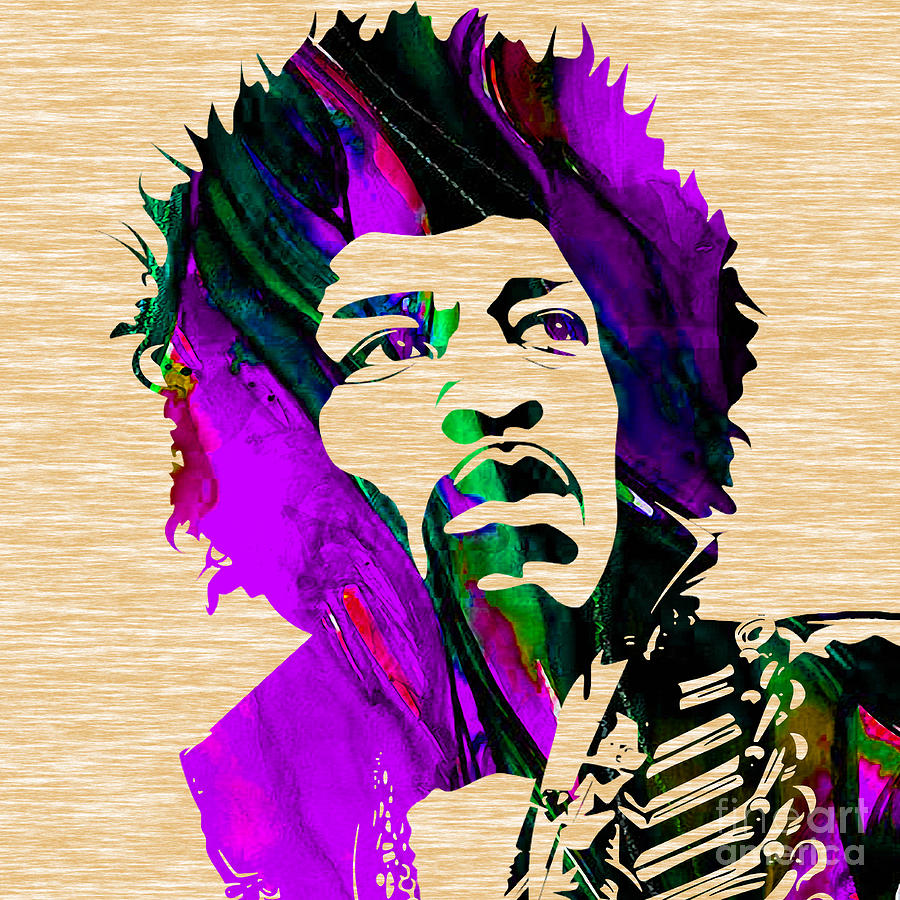 Cool Mixed Media - Jimi Hendrix Collection #6 by Marvin Blaine