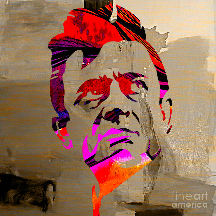 Johnny Cash #6 Mixed Media by Marvin Blaine