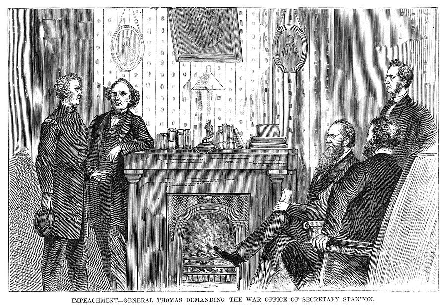 Johnson Impeachment, 1868 #5 Drawing by Granger
