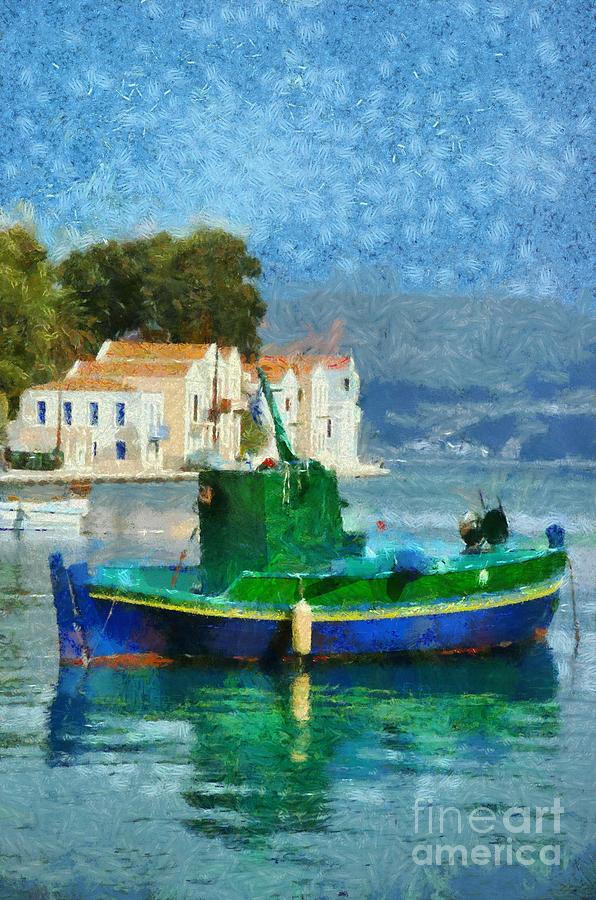 Greek Painting - Kastellorizo island #11 by George Atsametakis