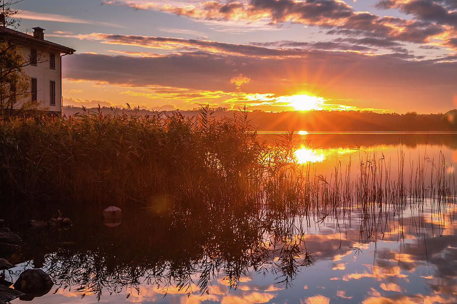 Lake Sunset #6 Photograph by Deimagine