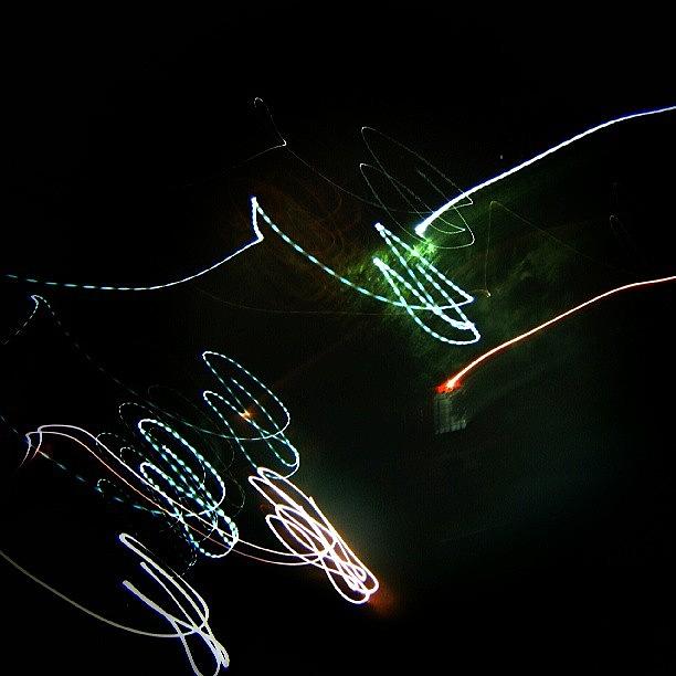 Abstract Photograph - #light #move #blur #blurry #cars #night #6 by Joe Giampaoli