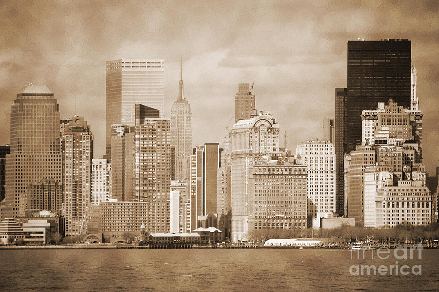 Manhattan buildings vintage #5 Photograph by RicardMN Photography