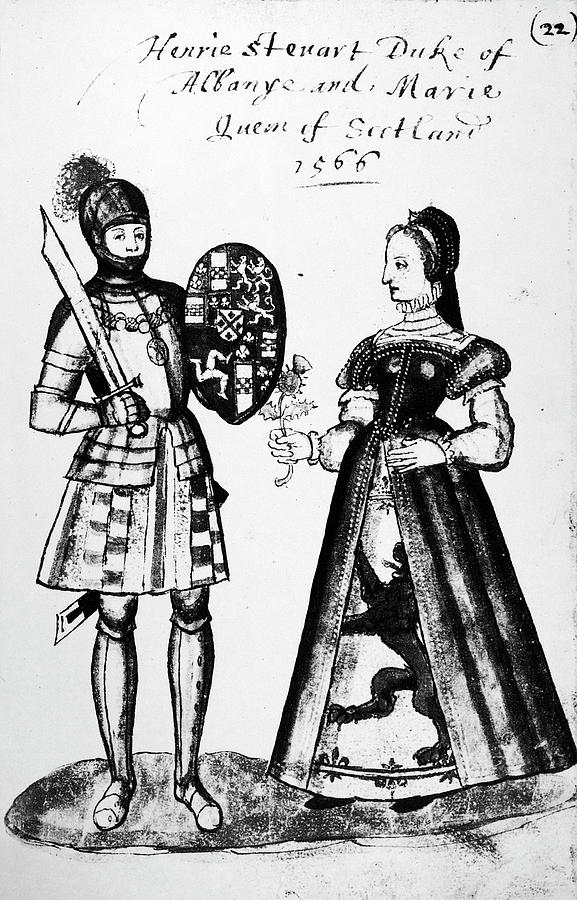 Mary, Queen Of Scots (1542-1587) #6 Drawing by Granger