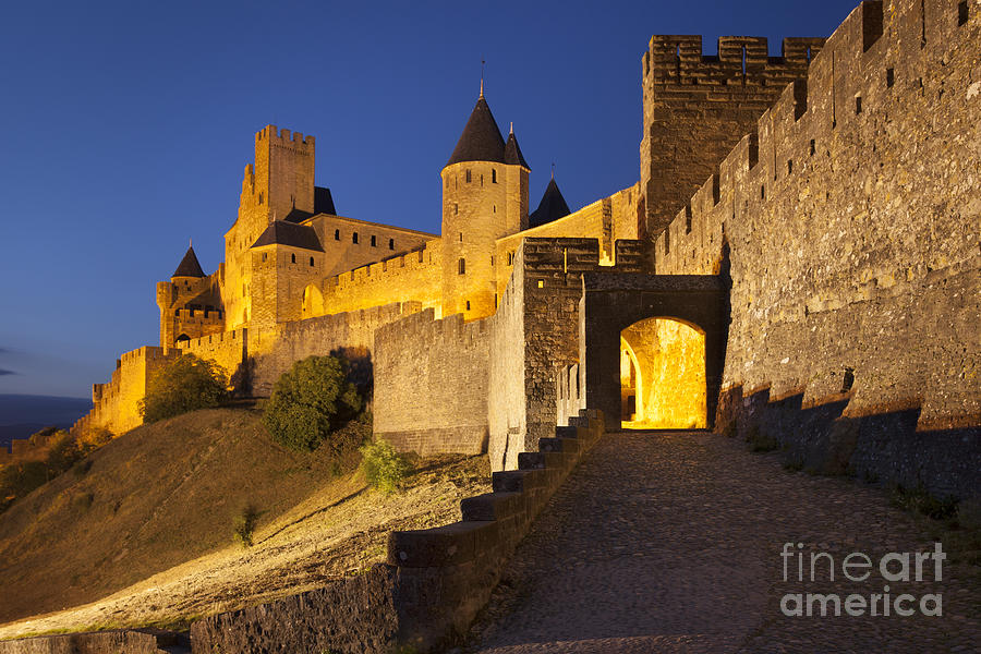 Architecture Photograph - Medieval Carcassonne - Occitanie France #1 by Brian Jannsen