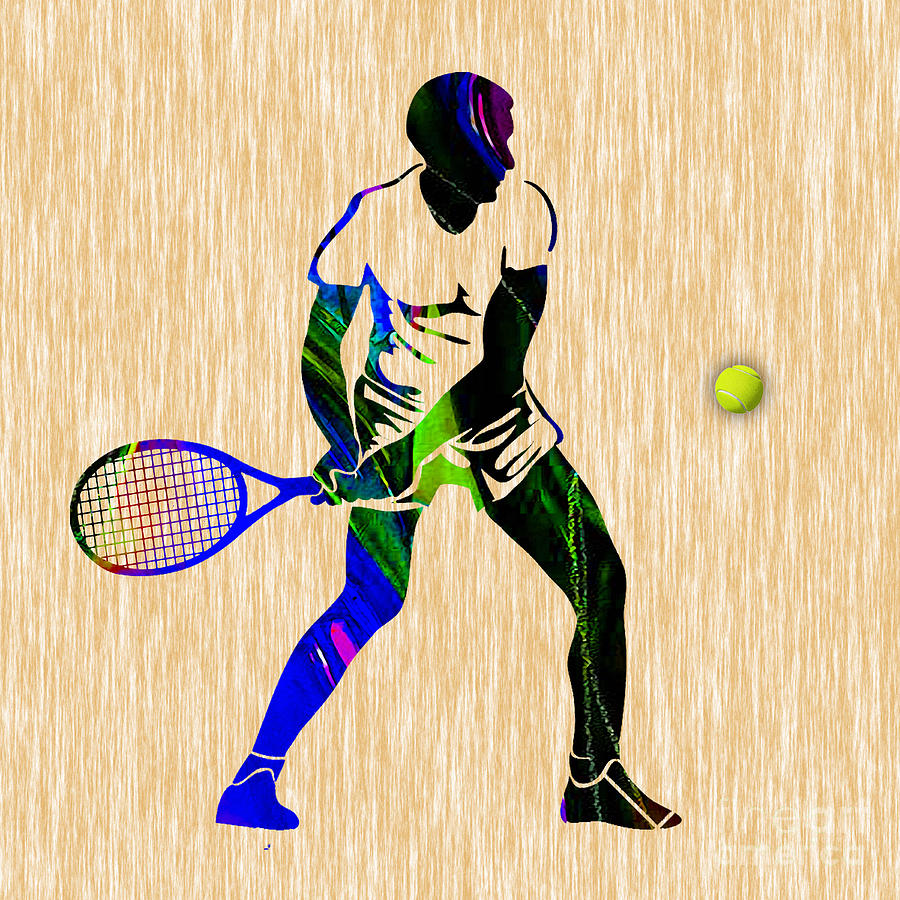Mens Tennis #6 Mixed Media by Marvin Blaine