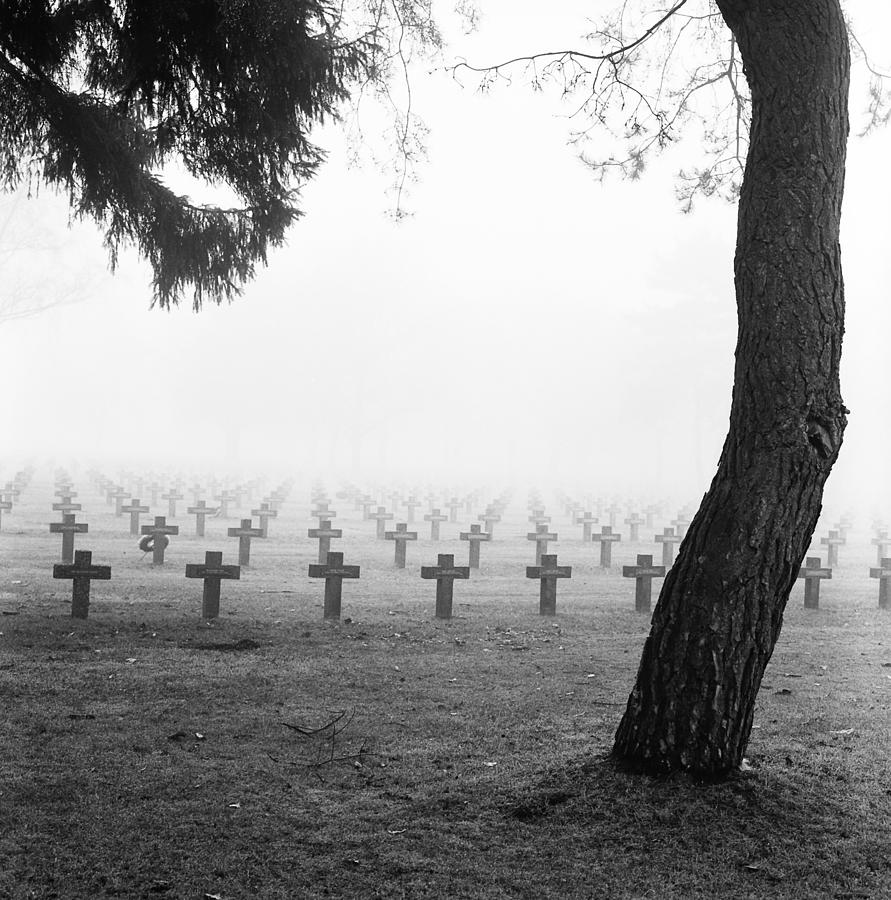 Mist At Cemetery #6 Photograph by Dirk Ercken